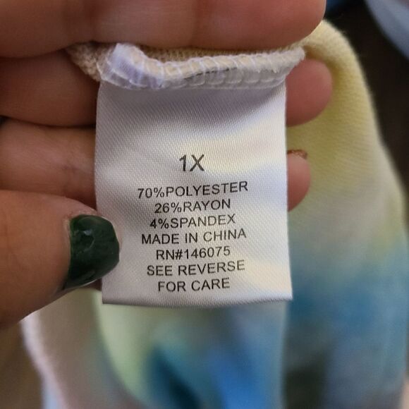 Theo & Spence Tie Dye Pajama Shorts - Picture 7 of 7